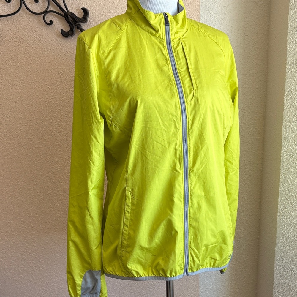 REI Women's Lime Green Light rain Jacket Sz L good